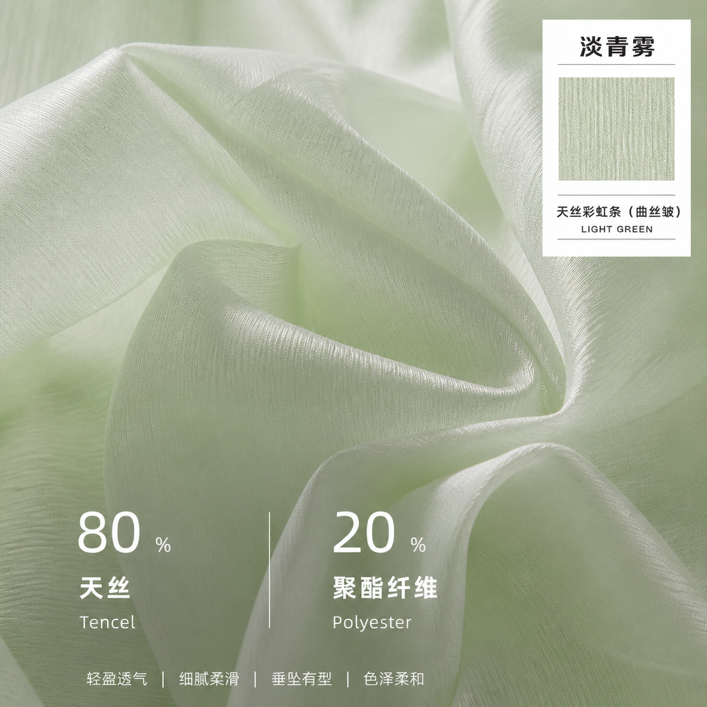 天丝彩虹条（曲丝皱） 产品图片 2