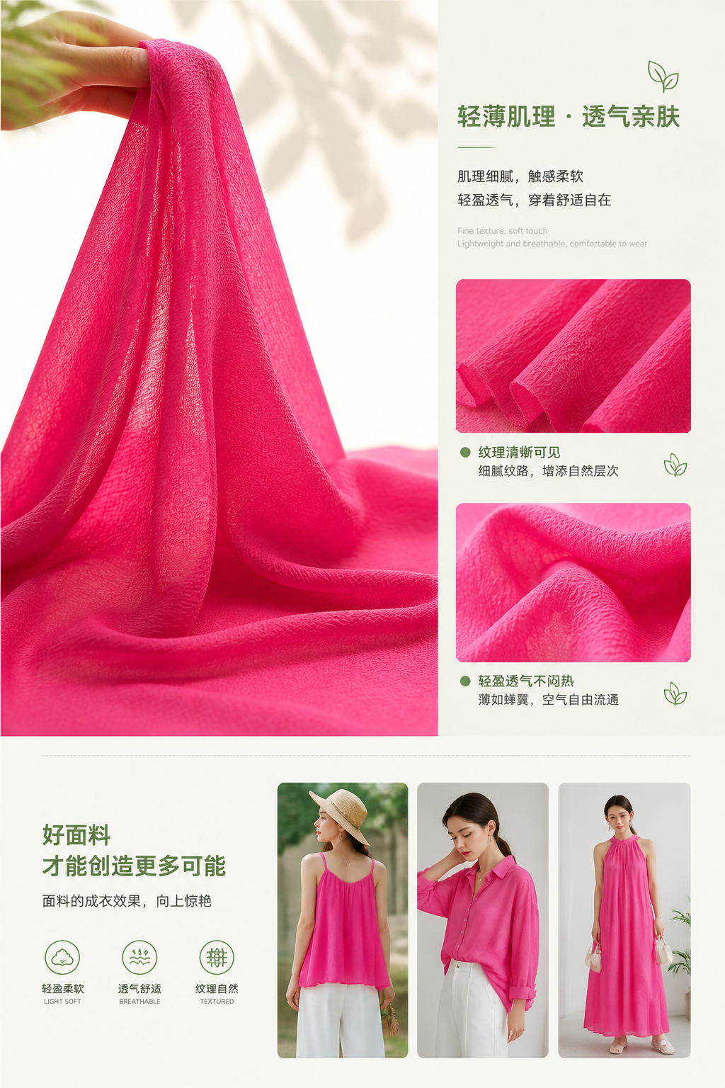 Tencel Bark Crinkle 产品图片 6
