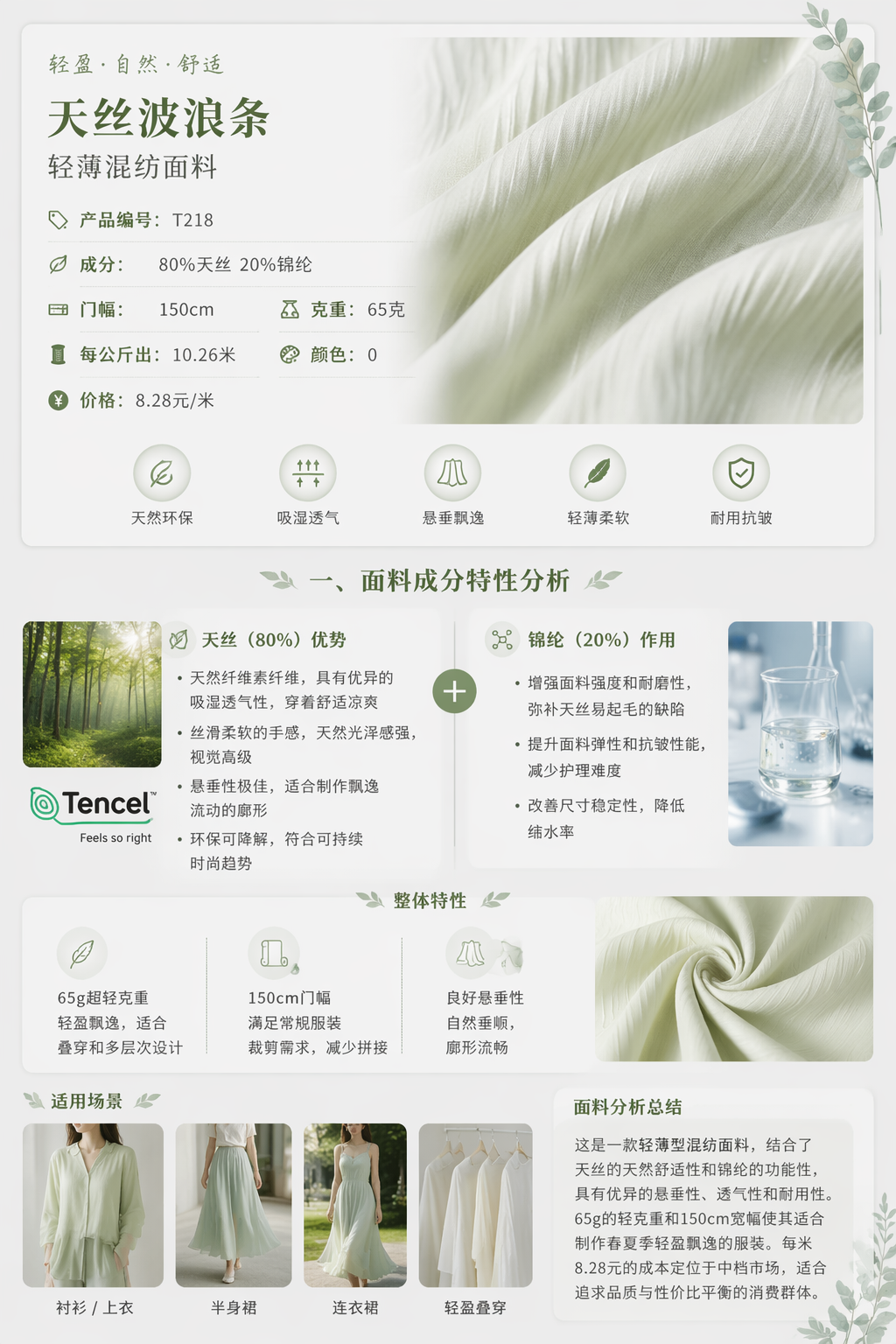 Tencel Wave Stripe 产品图片 2