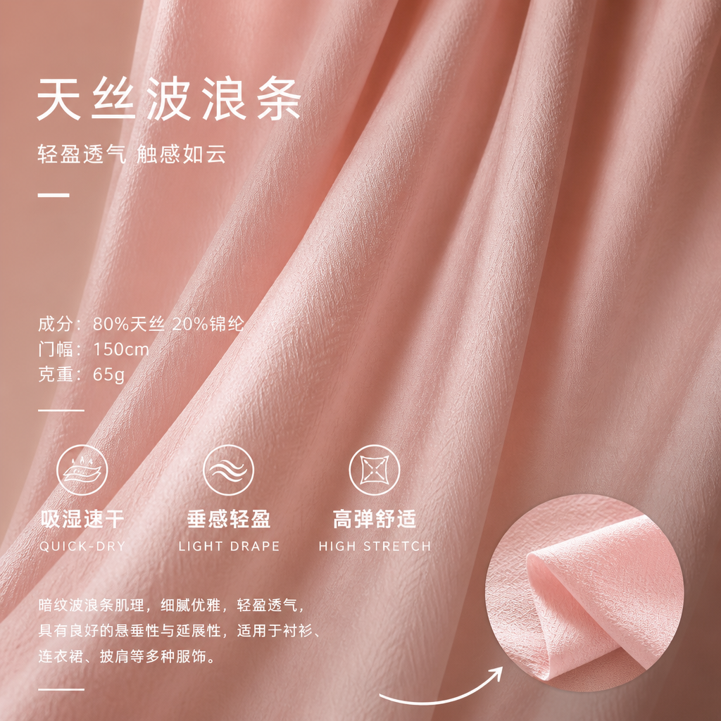 Tencel Wave Stripe 产品图片 5
