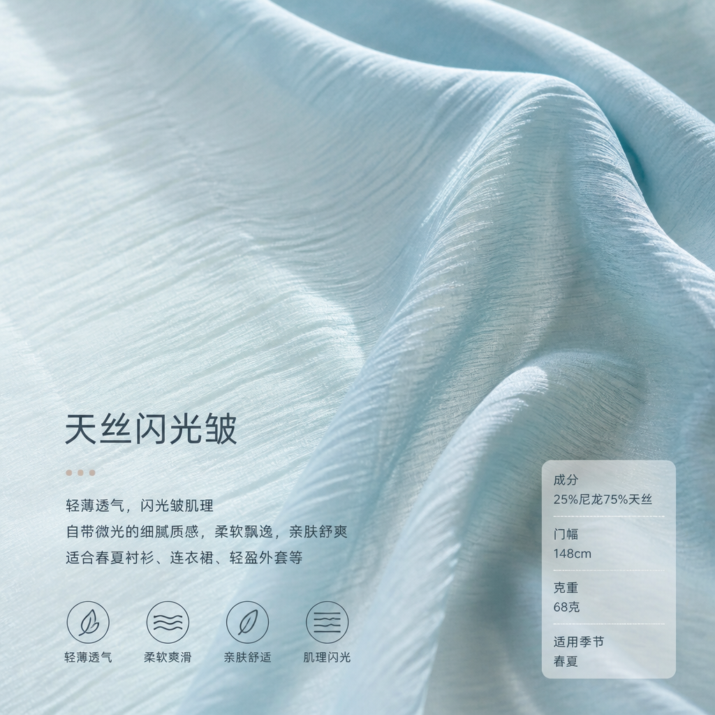 天丝闪光皱 产品图片 5