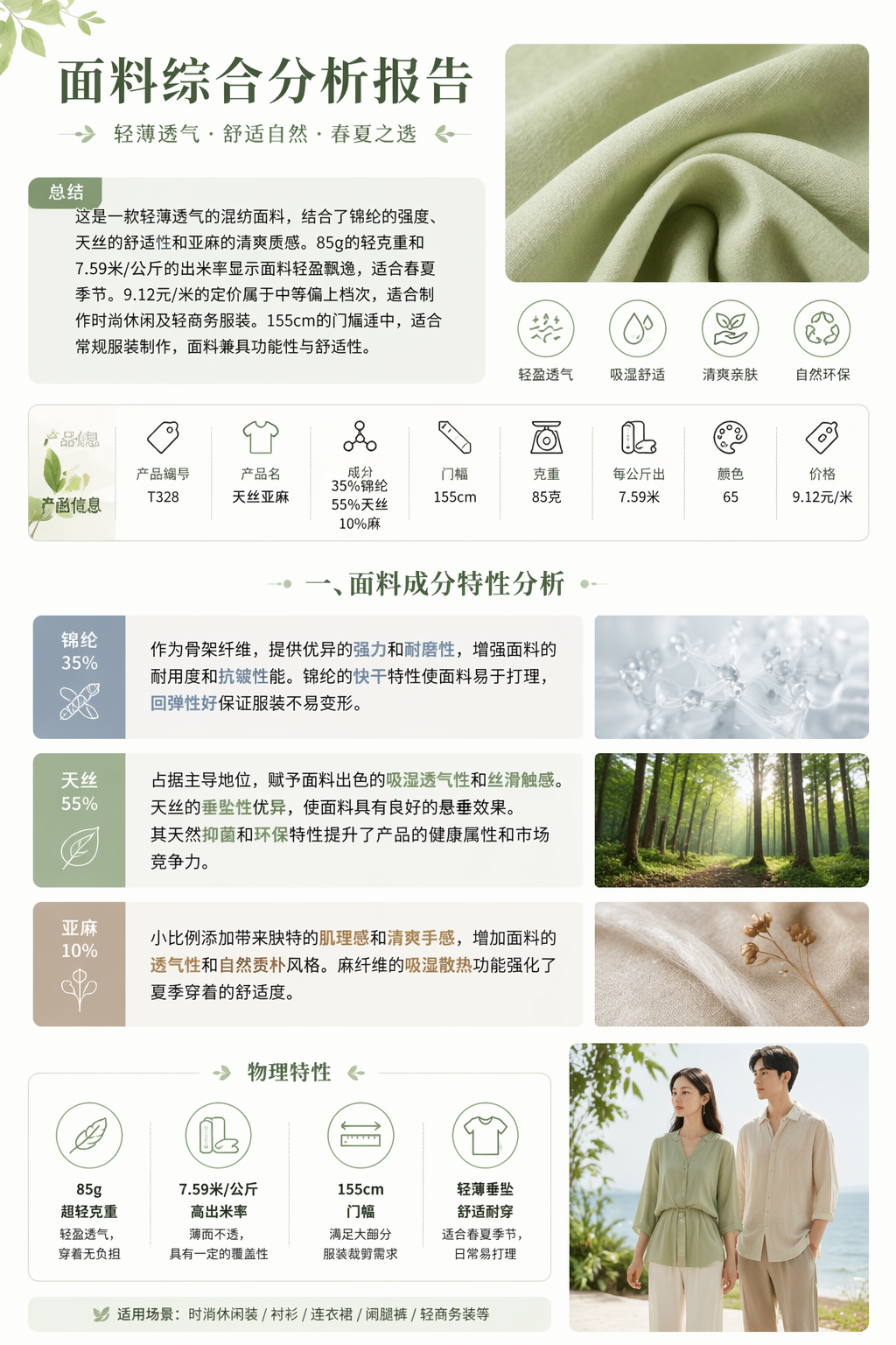 天丝亚麻 产品图片 2