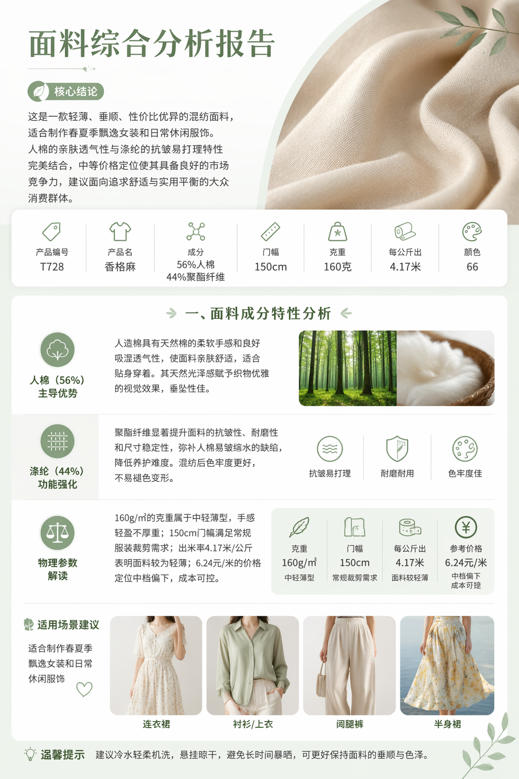 Shangri-La Linen-Look Fabric 产品图片 2
