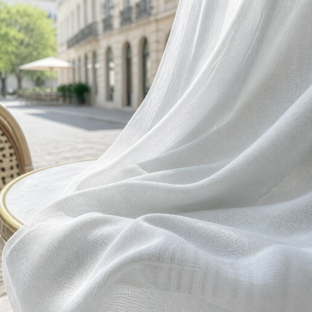 Irregular Linen-Look Check 色卡图 1