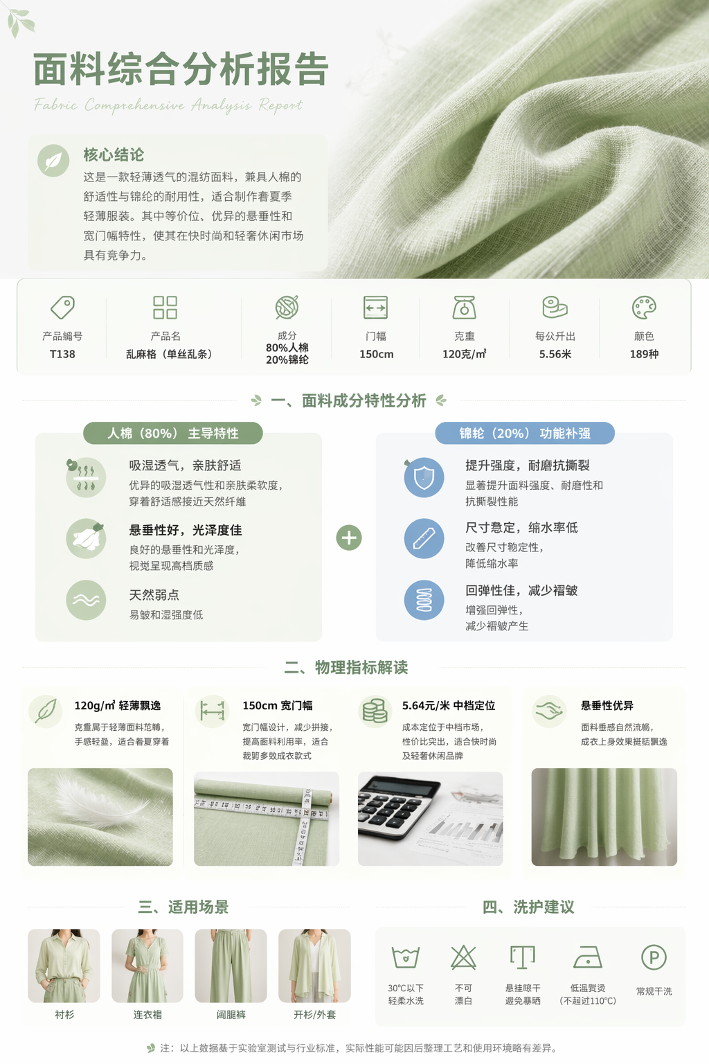 Irregular Linen-Look Check 产品图片 2