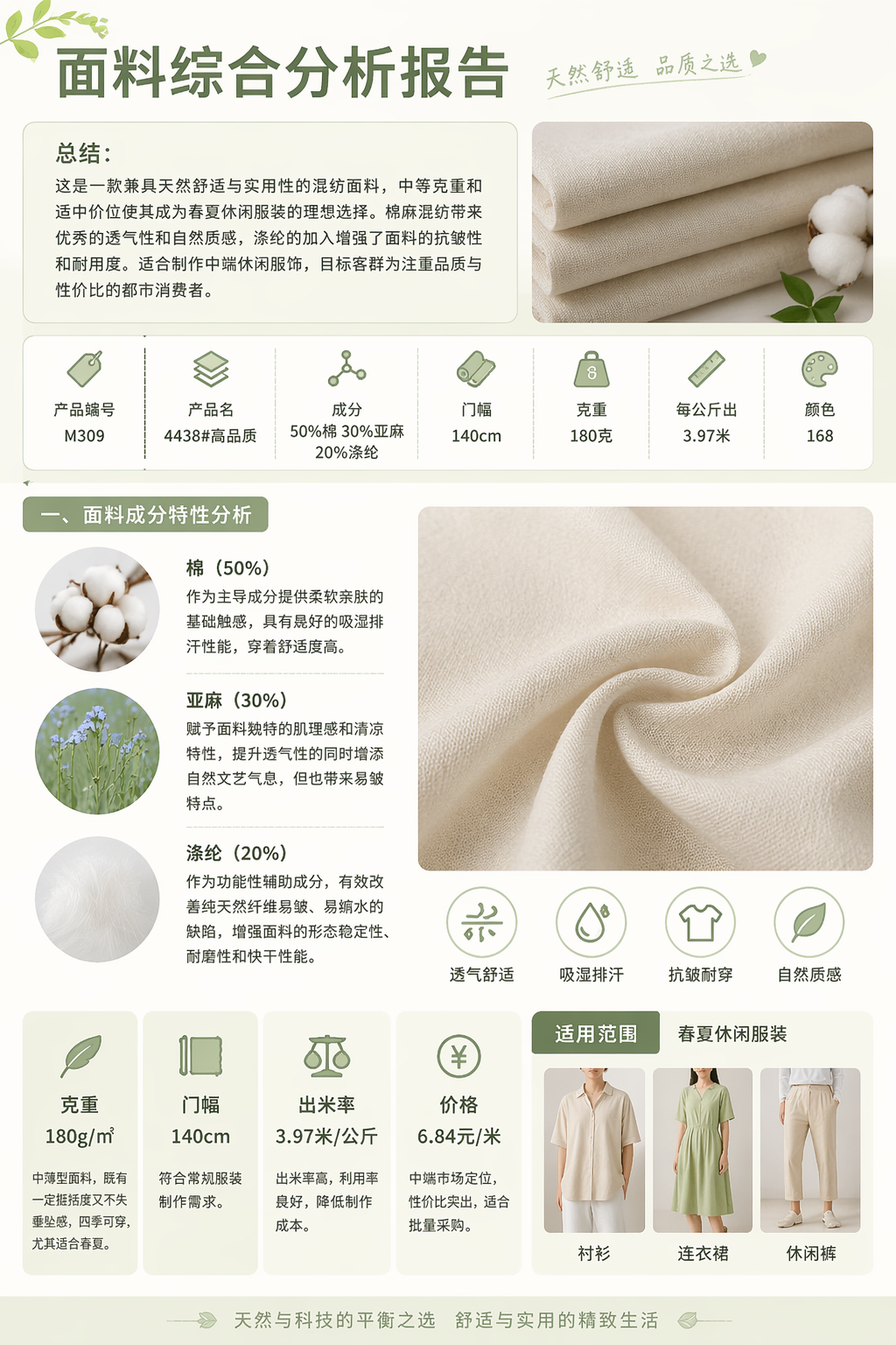 4438 Cotton-Linen Blend 产品图片 2